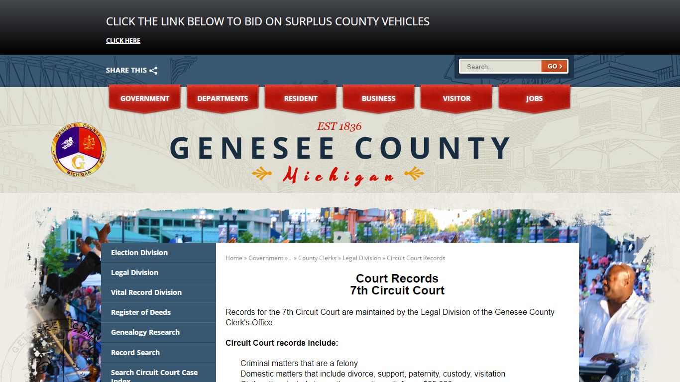 Welcome to Genesee County Michigan